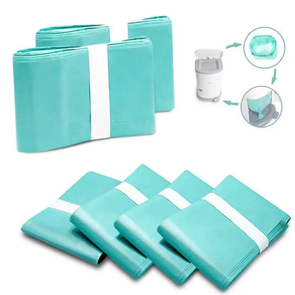 Baby Diaper Refill Bags – Replacement Liners for CLASSIC Dekor & KORBEL 16L Trash Bucket, Diaper Garbage Bags