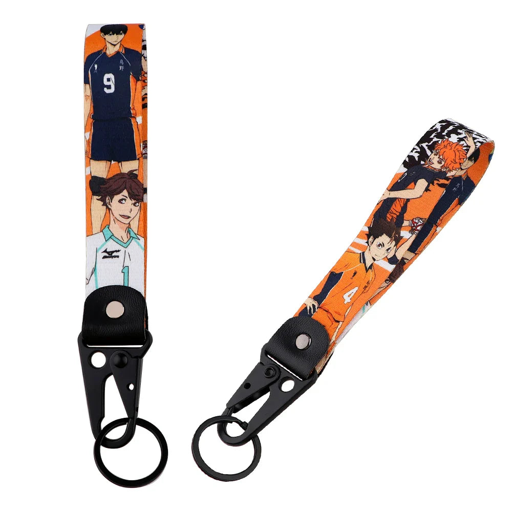 Anime Eagle Beak Keychain – Cool Short Lanyard for Phone, Badge Holder & USB Pendant