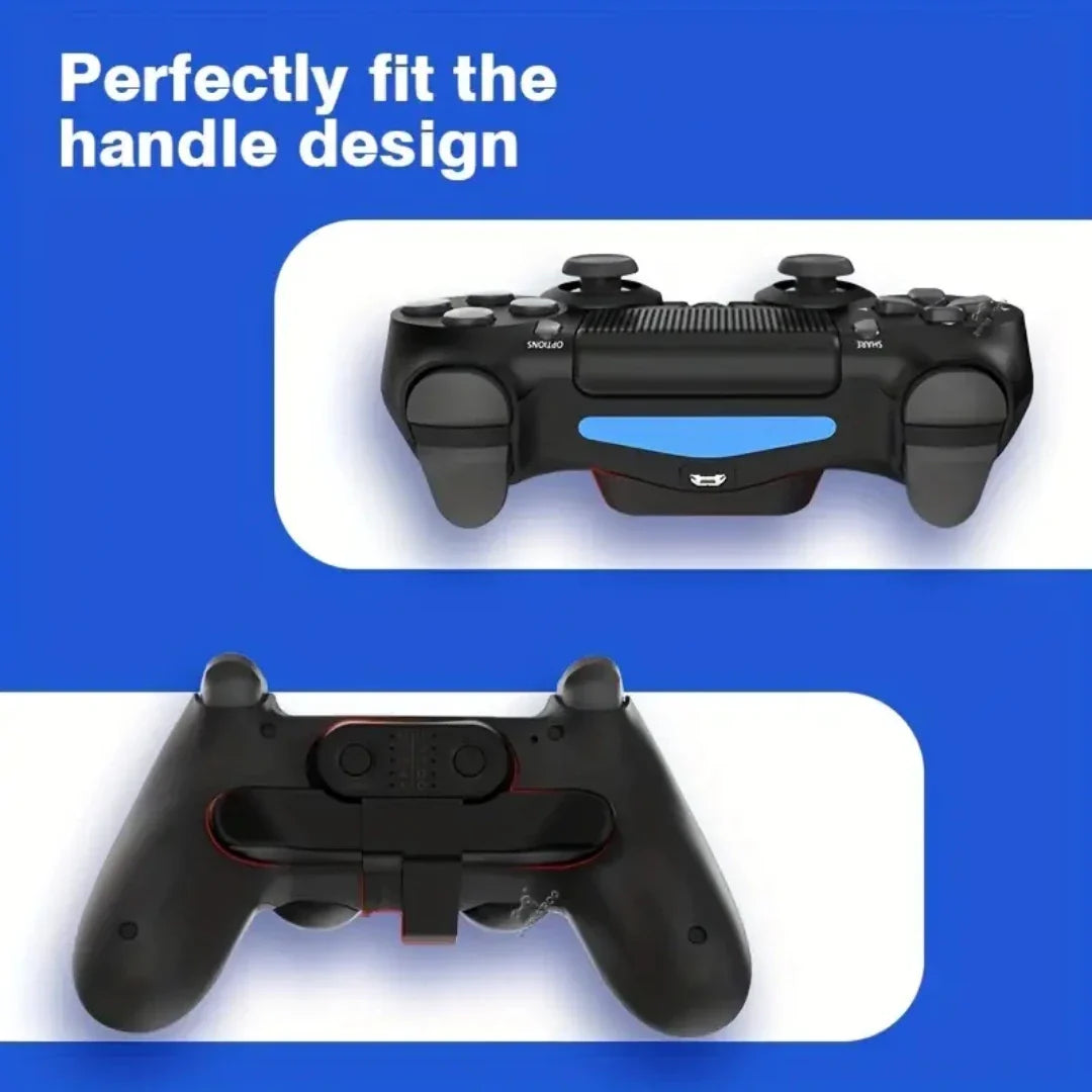 PS4 DualShock Gamepad Rear Extension Key Adapter — Turbo Back Button Attachment for PS4 Controller Accessories
