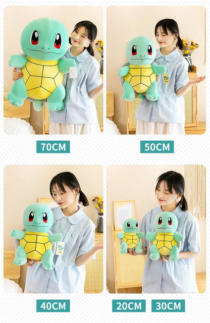 45cm Squirtle Plush Doll – Large Kawaii Pokémon Stuffed Turtle Pillow, Cute Christmas Gift Toy for Boys & Girls