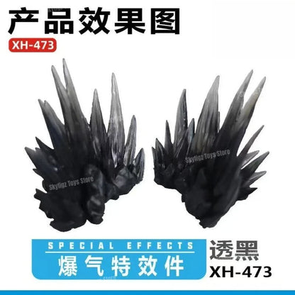 Whirlwind Flame & Ice Special Effects Model Stand — Luffy Figure DIY Accessories Movable Display Base
