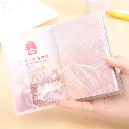 Passport Protective Cover - Transparent Frosted Waterproof PVC Document Case, 1–3 Pack