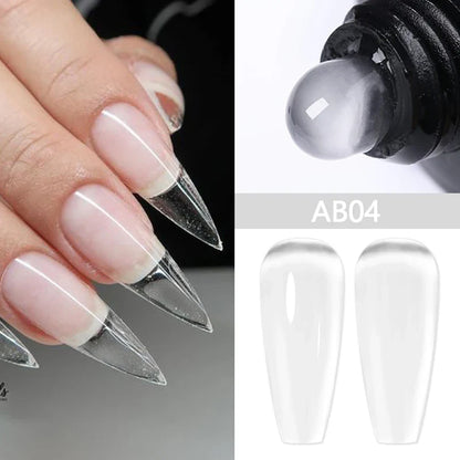 BORN PRETTY 30ML Nail Rhinestone & Gem Glue Gel – 3D Sculpting Adhesive for Nail Art, Flower Carving & DIY Decoration