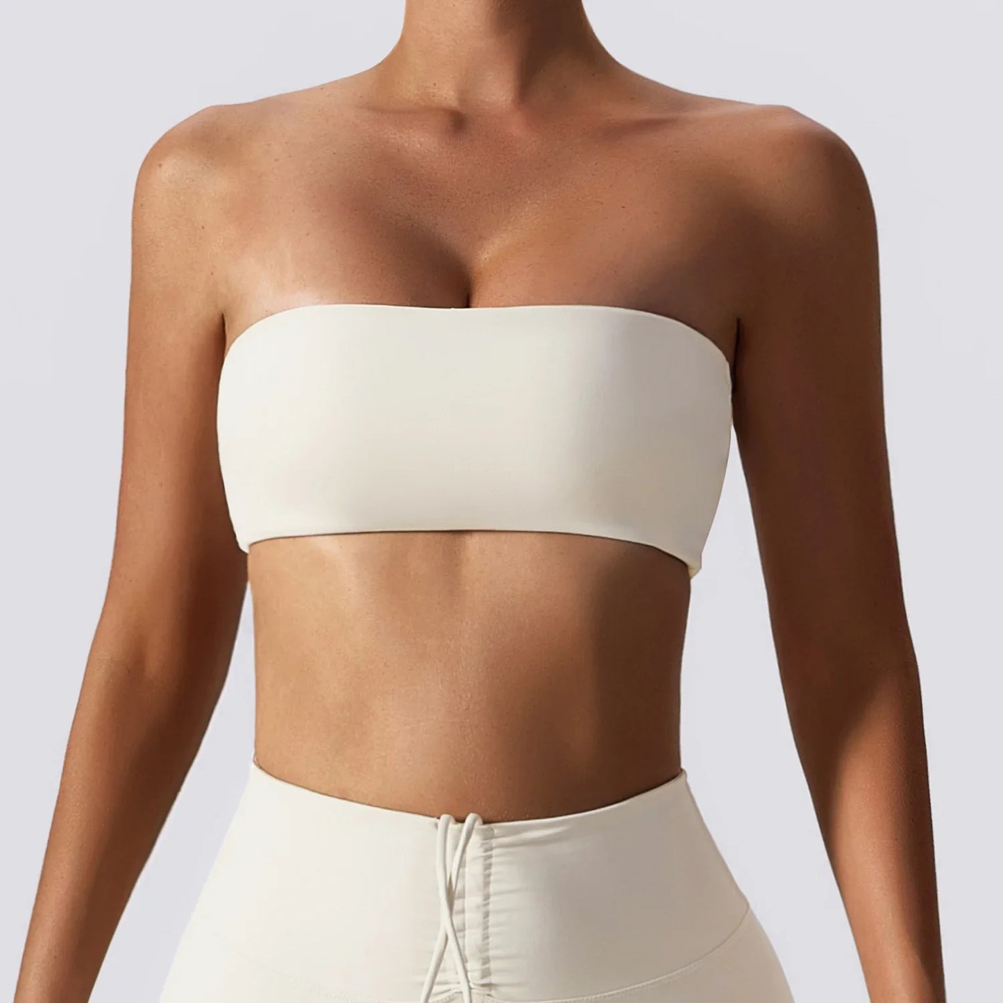 Women’s Strapless Sports Bra — Quick-Dry Yoga & Gym Tube Top | Fitness Chest Wrap Workout Bra
