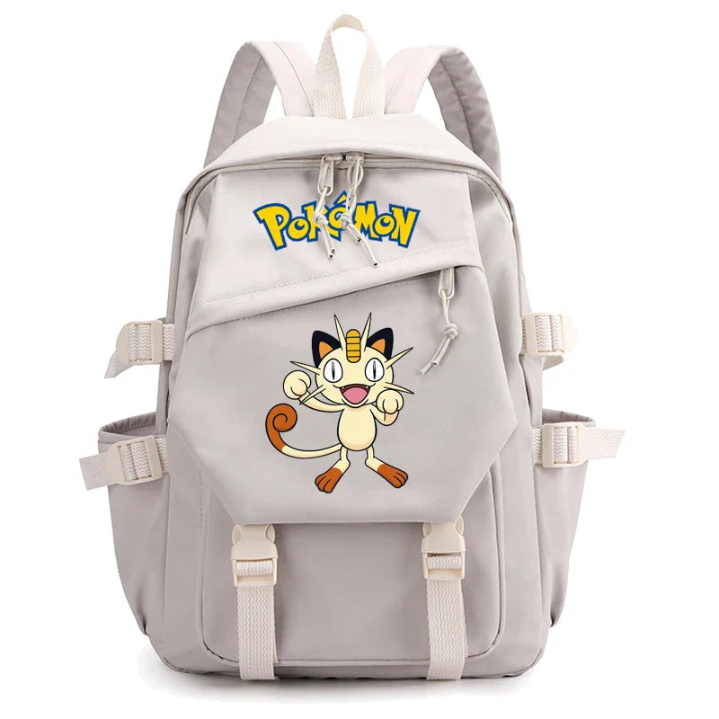 Pokemon Waterproof Women’s Backpack – Pikachu, Gengar, Snorlax Schoolbag for Girls & Students