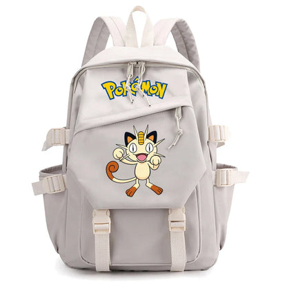 Pokemon Waterproof Women’s Backpack – Pikachu, Gengar, Snorlax Schoolbag for Girls & Students