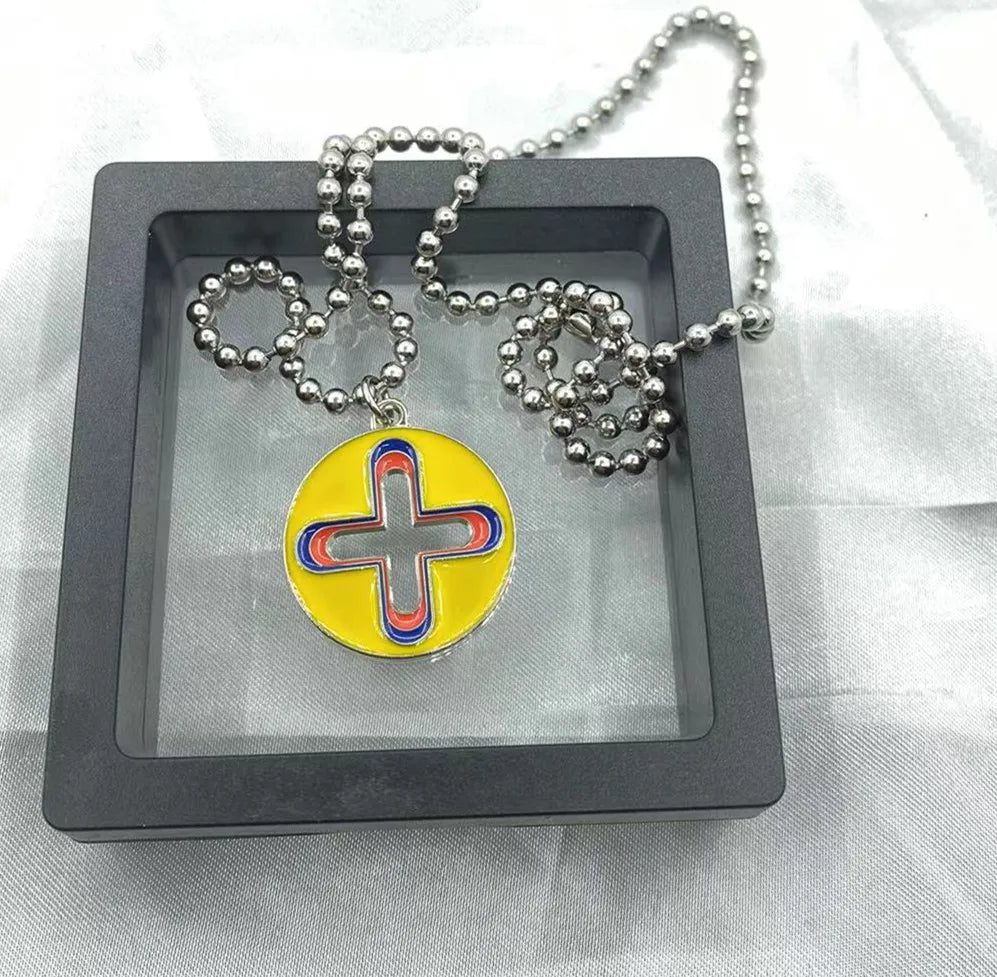 Trendy Hip Hop Dripping Oil Cross Pendant Necklace – Unique Niche Design Jewelry