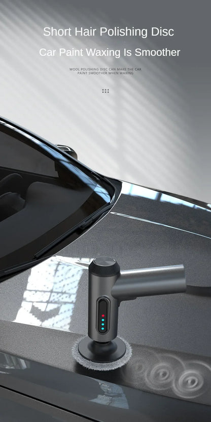 Wireless Car Polisher Machine — Cordless Electric Auto Waxing & Polishing Tool for Car Repair