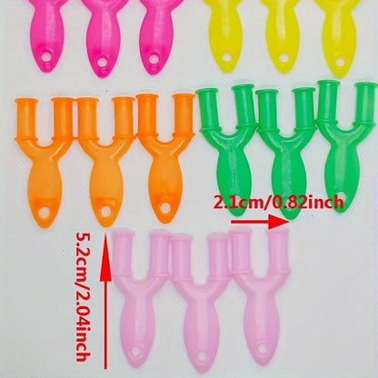 10-Piece Colorful Y Loom Knitting Tool Kit - DIY Rubber Band Bracelet & Friendship Jewelry Making Set