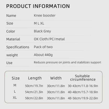 VBOSi Adjustable Knee Brace – Triple-Spring Rebound Stabilizer for Men & Women, Sports Training and Squat Support