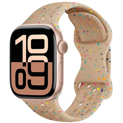 Silicone Apple Watch Strap - Breathable Wristband for Watch 11/10/9/8/7 Ultra 3/2 SE Series 49mm-41mm