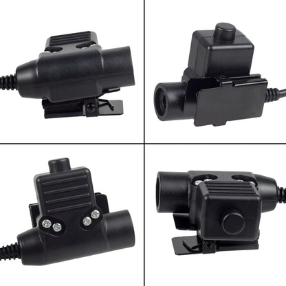 Tactical Bowman Elite II Headset – U94 PTT Communication Headphone for Kenwood & Baofeng UV-5R Radio Accessory