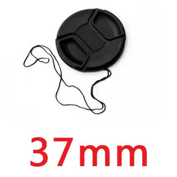Camera Lens Cap Holder Cover — Fits Canon, Nikon, Sony, Olympus, Fuji, Lumix (37-95mm)