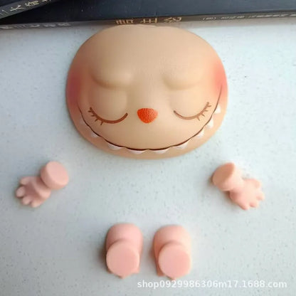 Hot Sell Labubu Plush Doll Accessories – PVC Face Changing Parts, Hands & Feet Replacement DIY Gifts