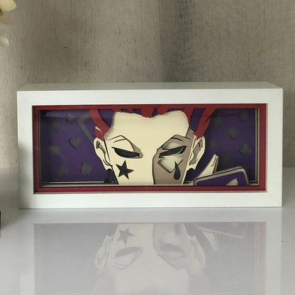 3D LED Anime Shadow Lamp – Laser Carving Night Light, Table Lamp for Room Decoration, Party and Gift