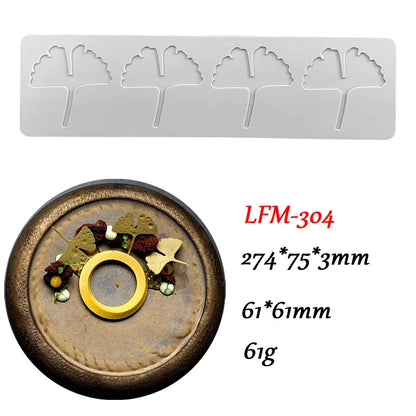 Chinoiserie Pavilion Silicone Mold — DIY Leaf, Flower & Swan Sugar Lace Pad for Chocolate & Crisp Cake Decoration