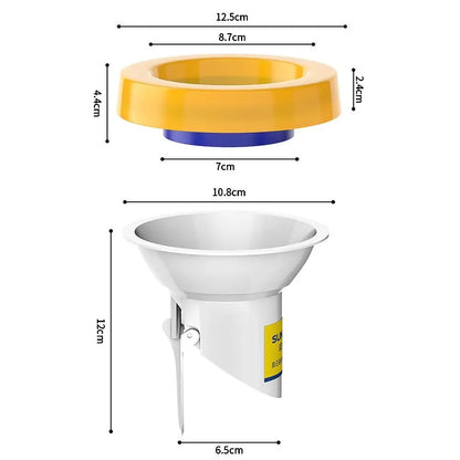 Universal Toilet Flange Ring – Anti-Leak Floor Outlet Seal for Closestool, Spill-Proof Toilet Bowl Drain Pipe
