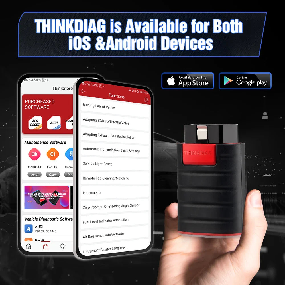 THINKCAR Thinkdiag OBD2 Scanner – Full Software Bidirectional Car Diagnostic Tool
