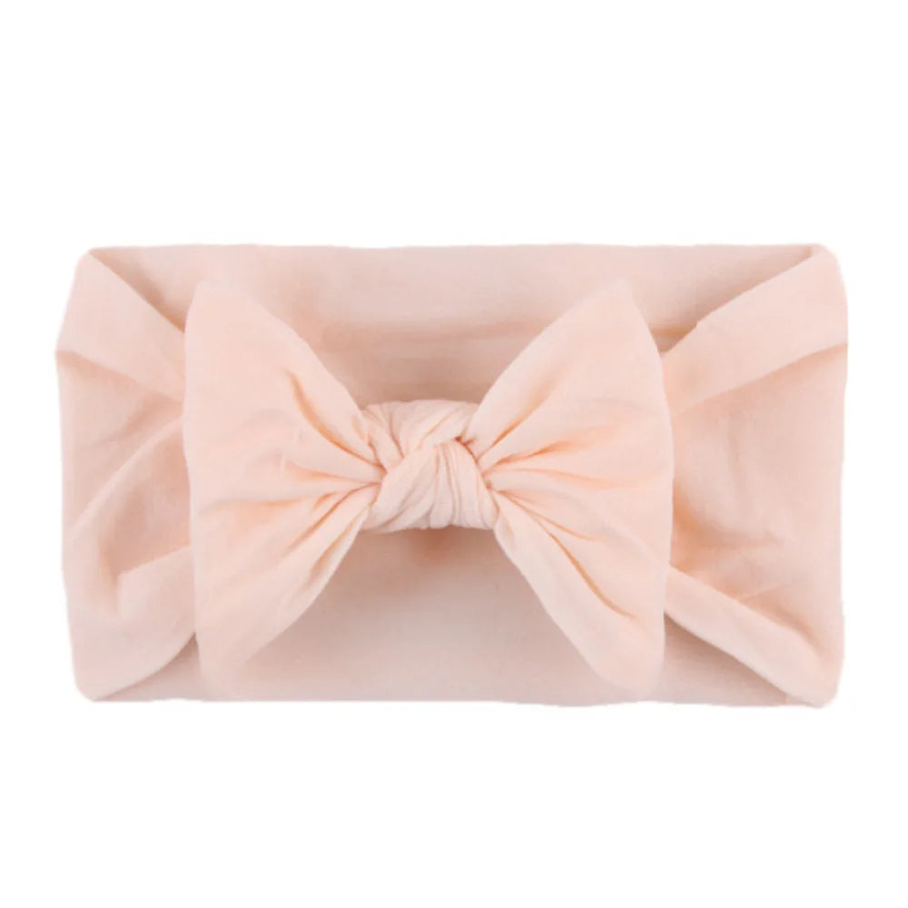 Baby Girls Rabbit Ear Bow Headband – Soft Knot Hairband for Newborns, Infants & Toddlers Photo Props