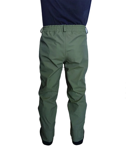 3 Layer Breathable Waterproof Fly Fishing Waist Waders – Stockingfoot High Pant Waders for Duck Hunting & Wading