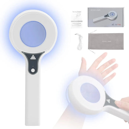 Wireless Wood's Lamp Skin Analyzer – UV Magnifying Device for Facial Beauty & Skin Analysis