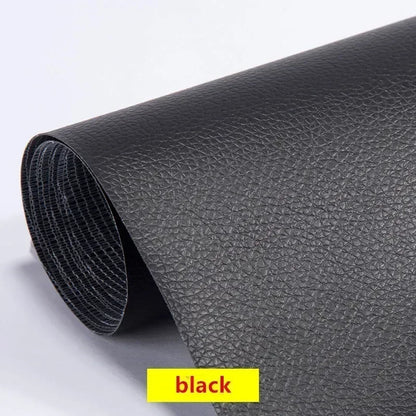 300x50cm Black Self-Adhesive Leather Upholstery Patch – Car Seat, Sofa & Chair Repair Sticker for Holes