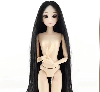 30cm BJD Doll 12-Joint 1/6 Girl Toy — Dress, 3D Eyes, Clothes & Shoes, Kids Gift for Girls