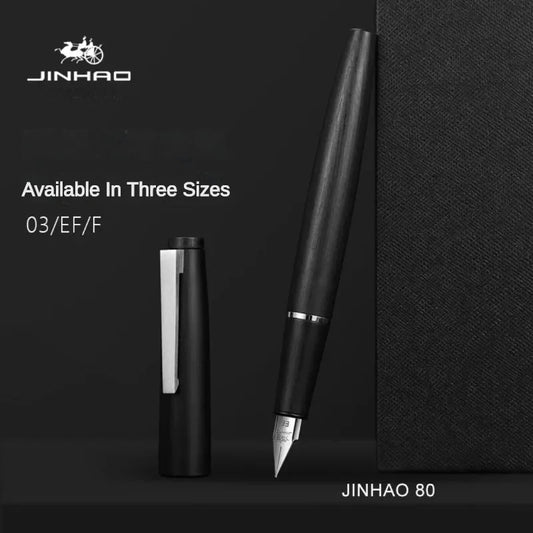 Jinhao 80 Fountain Pen — EF 0.30mm Nib, All-Color Ink Pen for Business, Office, and School Stationery Supplies