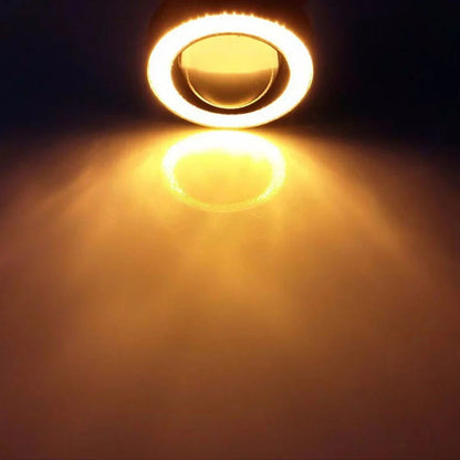 2.5 Inch Angel Eyes Halo Ring - 12V LED Fog Light Headlight Bulb & COB DRL for Car Modification