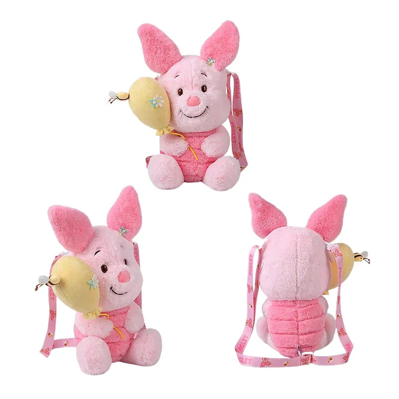 Disney Winnie the Pooh Piglet Plush Keychain — Cute Cartoon Doll Backpack Pendant | Kids Birthday Gift