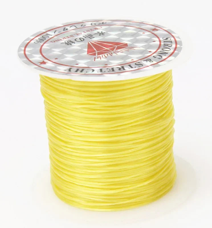 10M Strong Elastic Crystal Beading Cord – 1mm Stretch Thread for DIY Bracelets, Necklaces & Jewelry Making