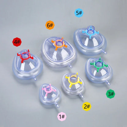PVC Sterilized Disposable Anesthesia Masks — Resuscitation Face Masks for Adults, Children & Animals (6 Sizes)