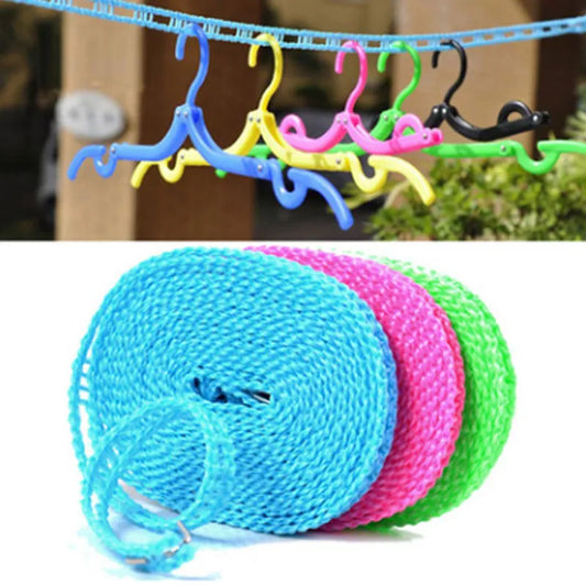 Windproof Nylon Clothesline - Non-Slip, Durable Laundry Rope for Outdoor Use, Perfect for Travel and Business, Available in 5/10 Meter Lengths