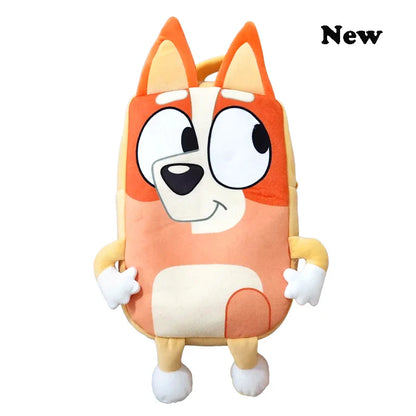 Bluey Cartoon Plush Backpack - Bingo Anime Figure Schoolbag for Kindergarten, Picnic, Travel & Snack Bag, Children's Gift