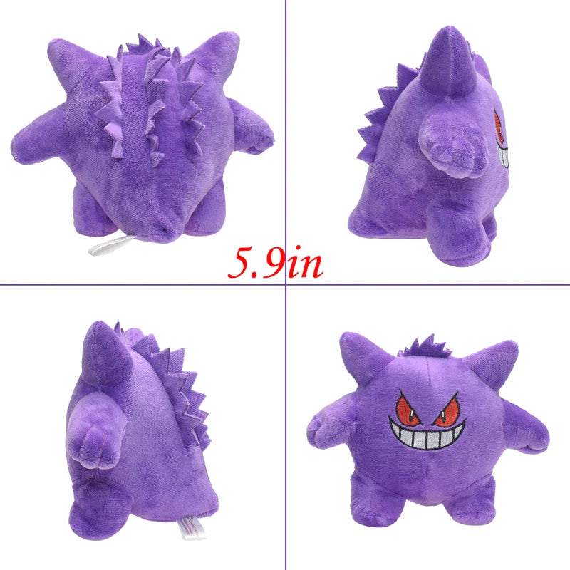 New Gengar Plush Toy – Soft Pokemon Stuffed Animal Doll, Cute Cartoon Christmas Gift