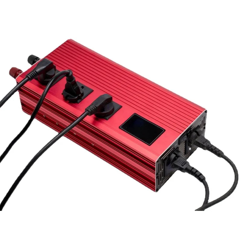 5500W Pure Sine Wave Inverter - DC 12v/24v/48v/60v/72v to AC 110v/220v Voltage Converter for Car & Solar Power