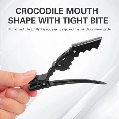 5/6PCS Alligator Hair Clips – Hairdressing Clamps & Crocodile Section Clips for Salon Styling and Barber Use