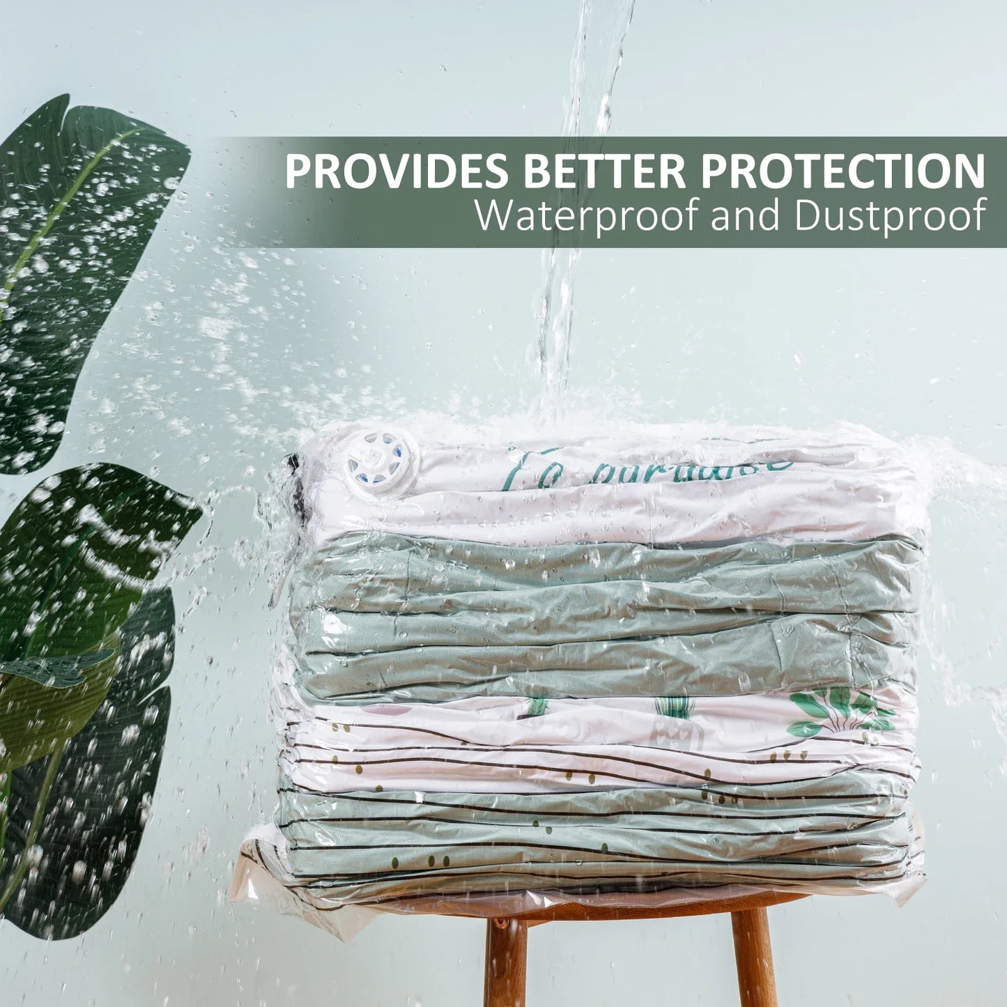 TAILI Large Cubic Vacuum Storage Bags – Plastic Compression Bags for Clothes, Blankets & Travel Packing