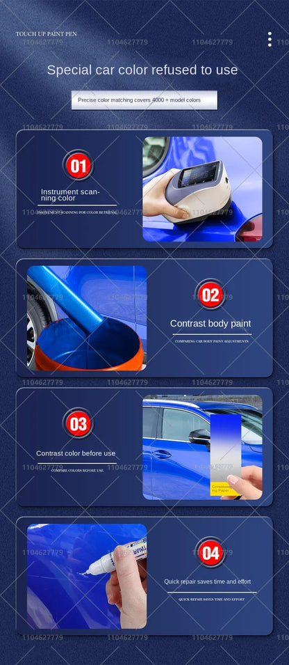 Tesla Paint Repair Pen for 2012-2025 Model 3 Y X S — Car Touch Up Pen Black White Wheel Scratch Repair Agent