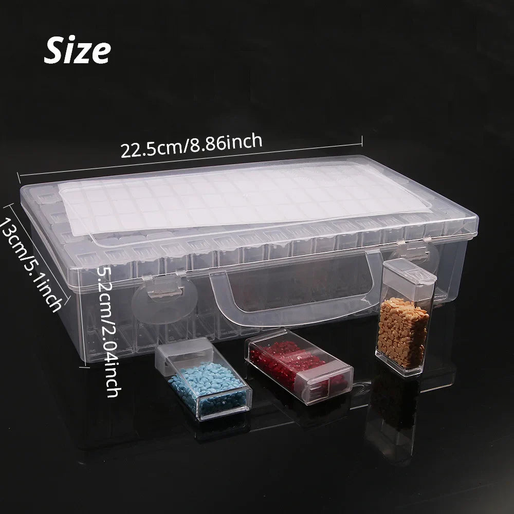 5D DIY Diamond Painting Storage Box – Drill & Embroidery Accessories Organizer Case