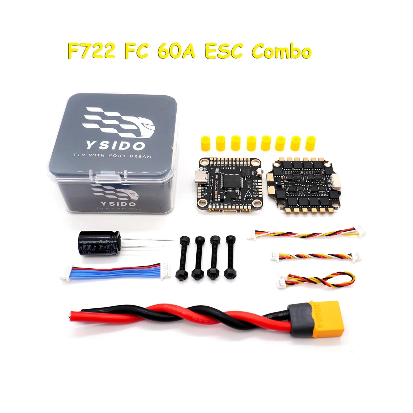 F405 V3 & F722 Flight Controller Stack — BLS 4-in-1 60A/80A ESC 2-6S LiPo for FPV Racing Drone Quadcopter