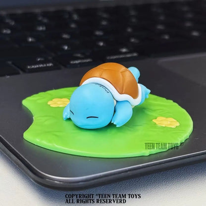 Genuine Pokémon Keychain – Pikachu, Snorlax, Eevee & Bulbasaur Anime Action Figure Toy Keyring Gift