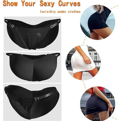 Women’s Sexy Fake Butt Body Shaper – Plus Size Padded Panties, Buttocks Enhancer Hip Pads & Shapewear Faja