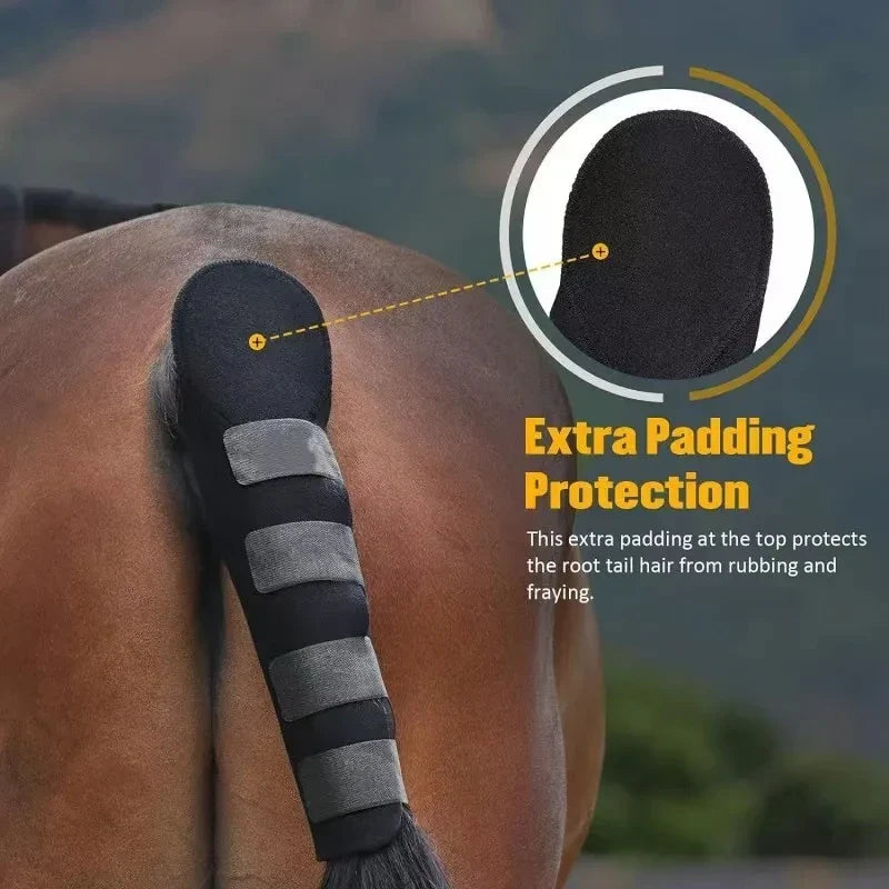 Horse Tail Ponytail Protective Bag – Mosquito-Proof Storage Cover for Equestrian Horse Tail Care