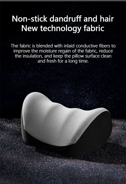 Car Electric Lumbar & Neck Massage Cushion | Single Headrest Vibration Pillow for Seat Support