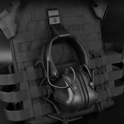 Tactical Headset Hang Buckle - MOLLE Quick Release Belt Clip for Hunting, Shooting & Outdoor Gear Accessories