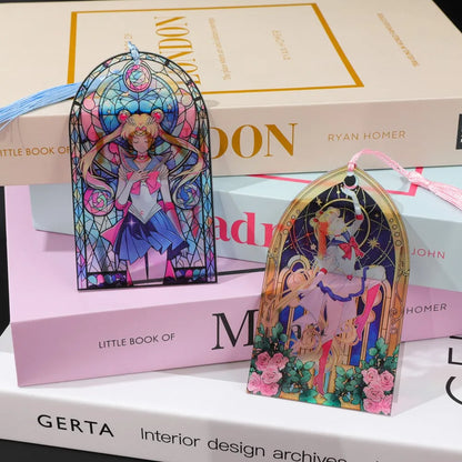 Cherry Blossom Acrylic Tassel Bookmark — Romantic Gift for Women, Book Lovers, Mother's Day & Teacher Gift