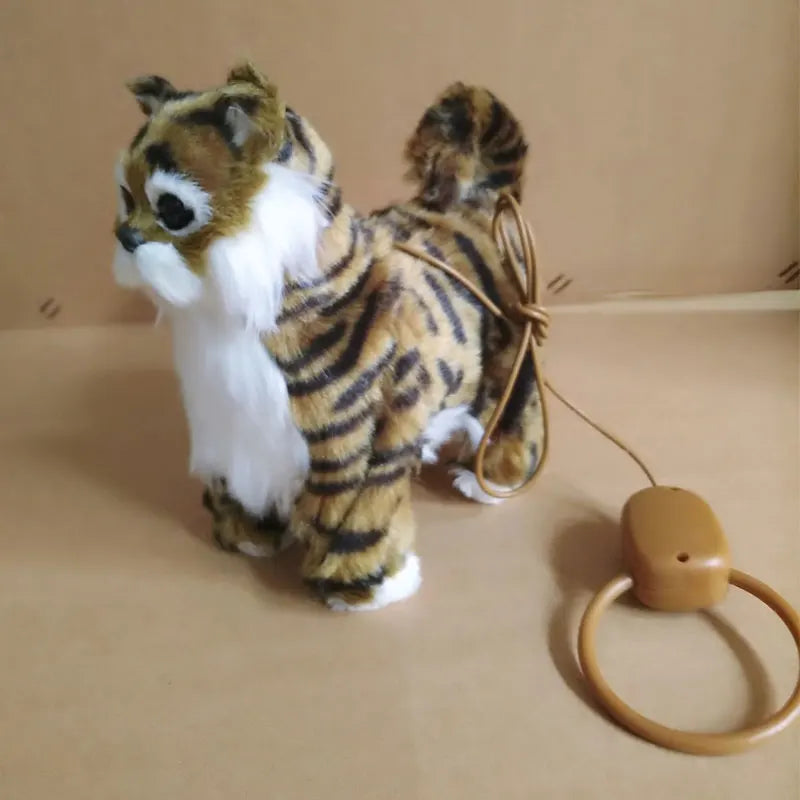 Robot Cat Electronic Plush Toy - Singing, Walking Electric Kitten with Leash Control, Music Pet for Kids