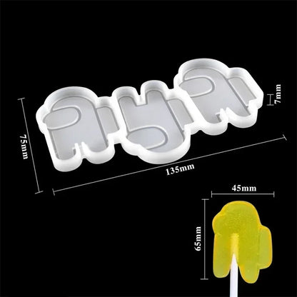 Halloween & Christmas Silicone Lollipop Mold – Pumpkin, Ghost & Elk Shape Candy, Chocolate, Cheese & Cake Decorating Tool