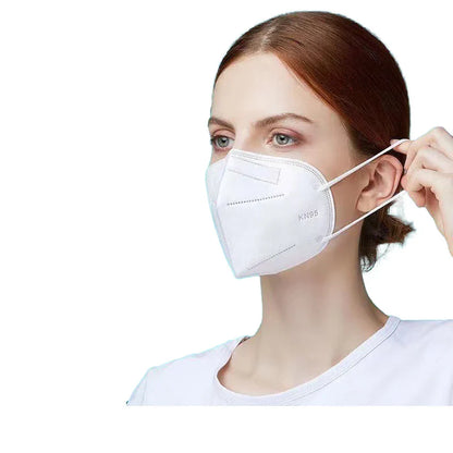 50/100PCS Adult KN95 Masks – Black & White, 5-Layer Dustproof Face Mask with Breathable Design & Adjustable Nose Bridge
